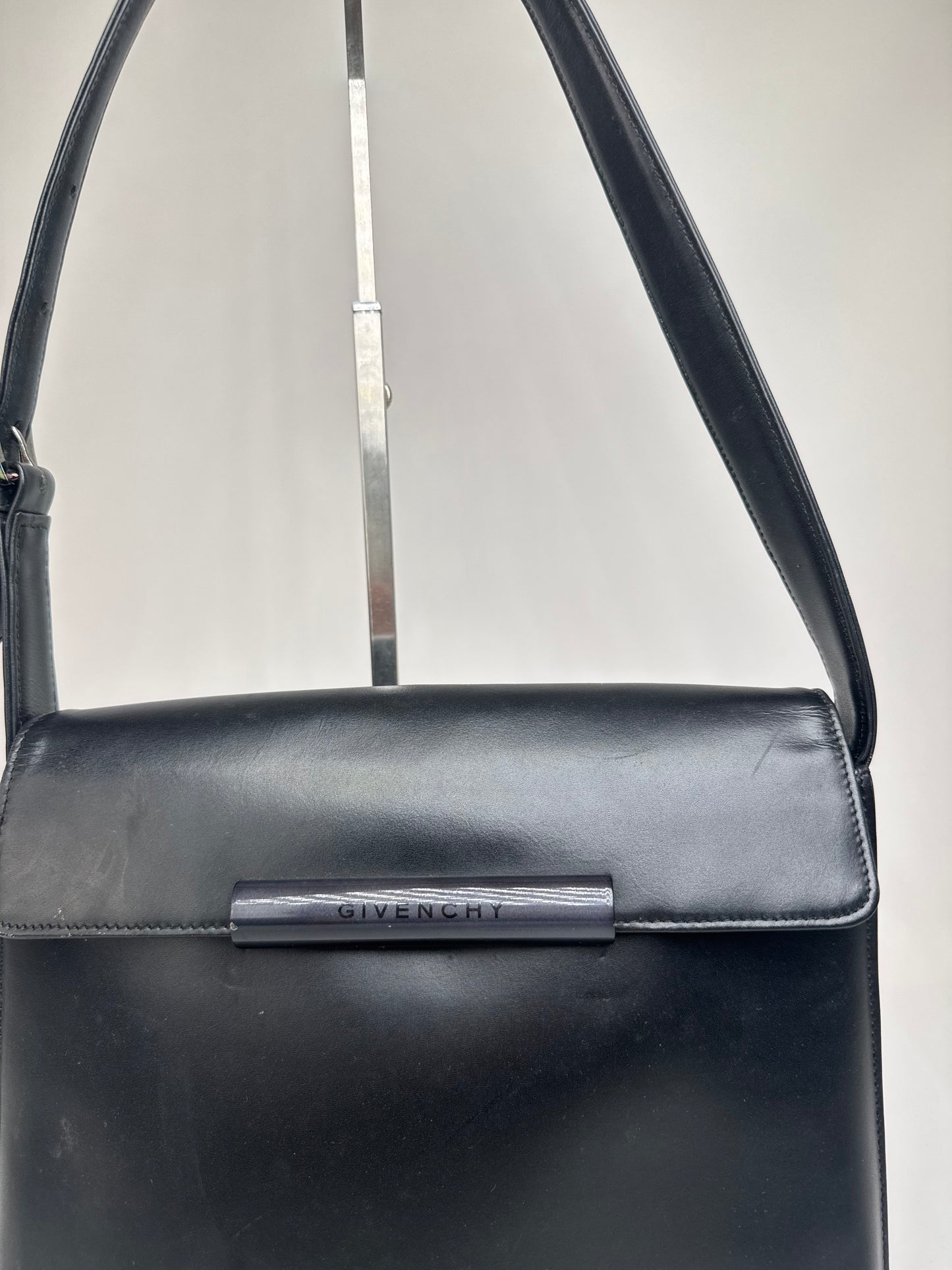 Vintage Givenchy Leather Handbag Black