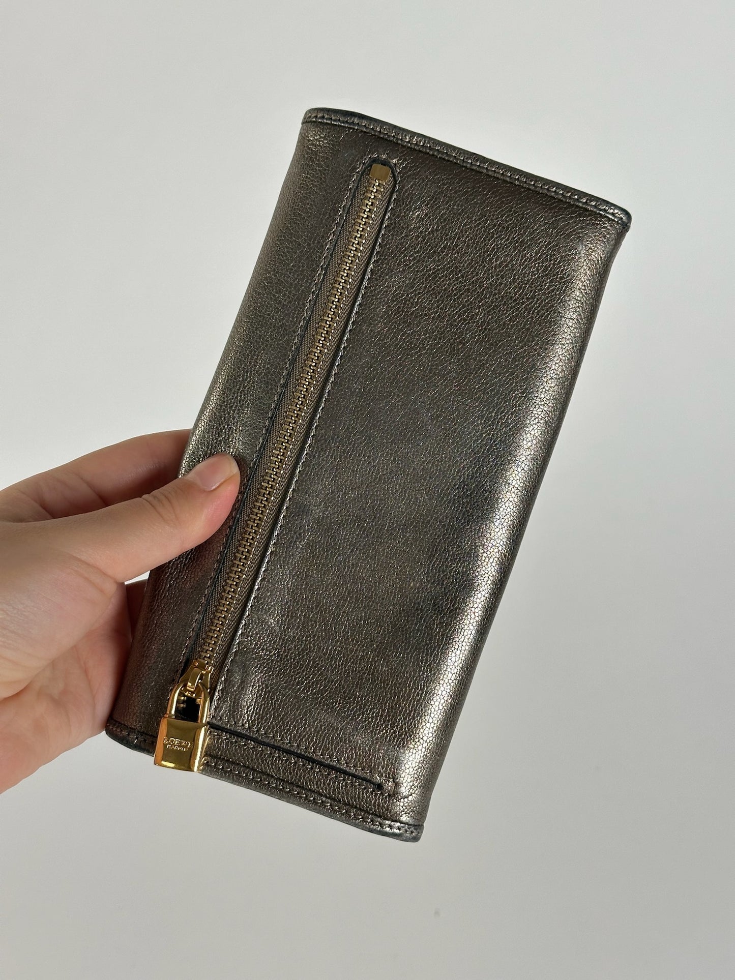 Vintage Loewe Madrid Leather wallet Silver