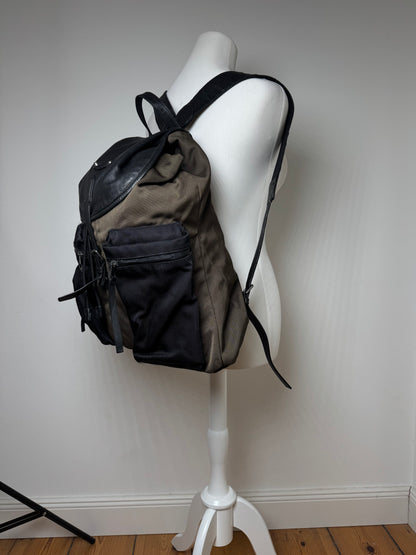 Vintage Balenciaga City Bag Backpack black kaki