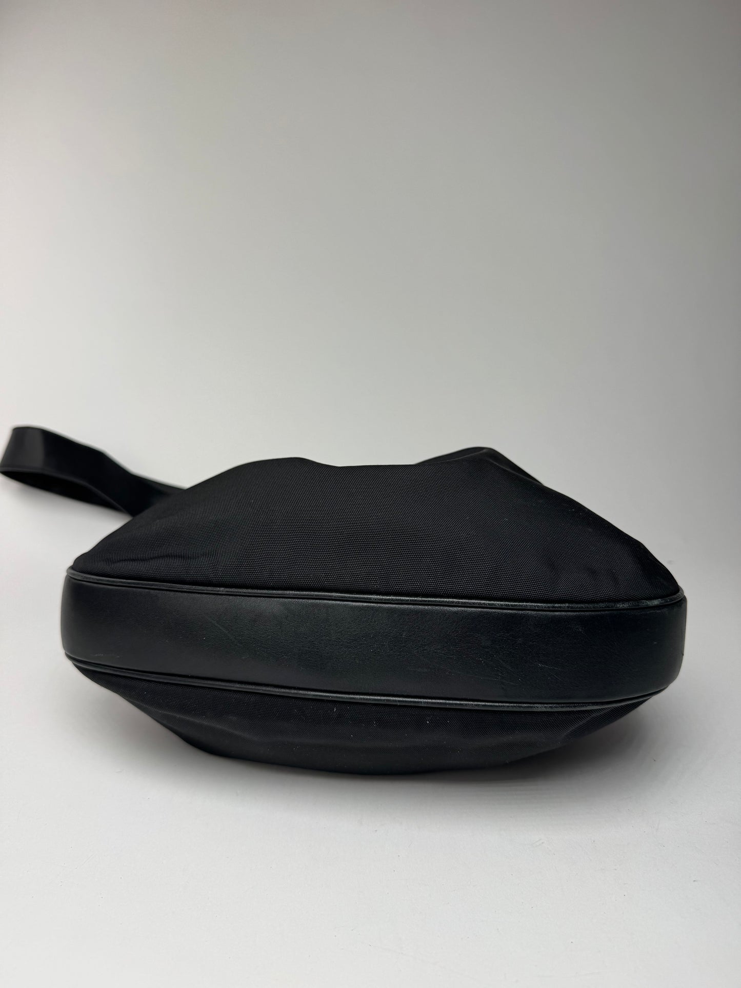 Sac à main vintage Gucci Tom Ford 2Way en toile et cuir noir