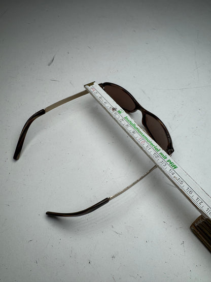 Vintage Gucci Retro Sunglasses Golden Brown