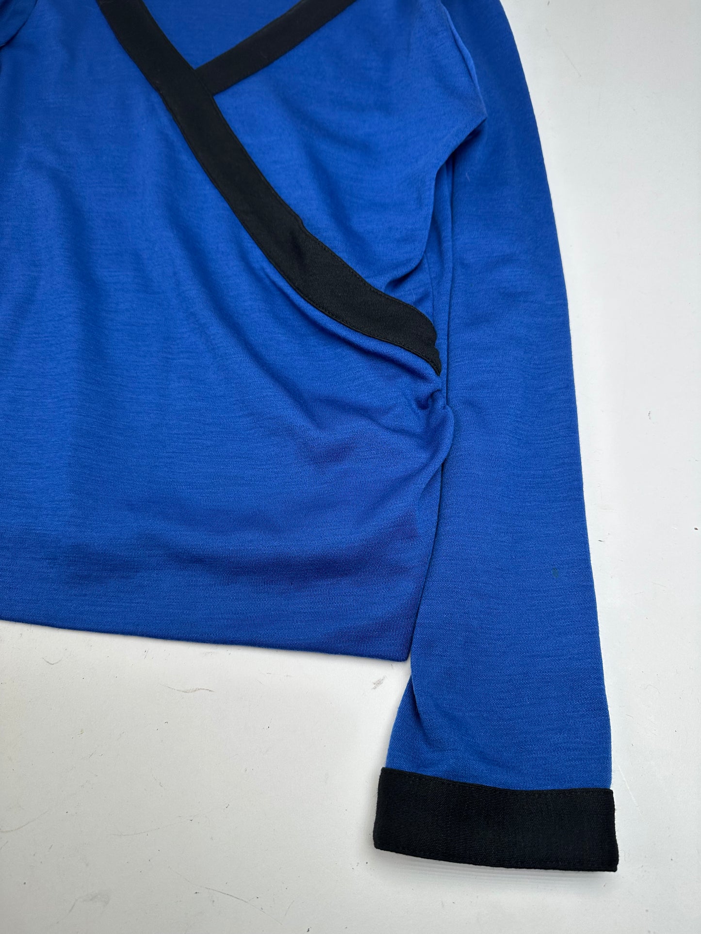 Vintage Yves Saint Laurent Vneck Sweater Blue Black