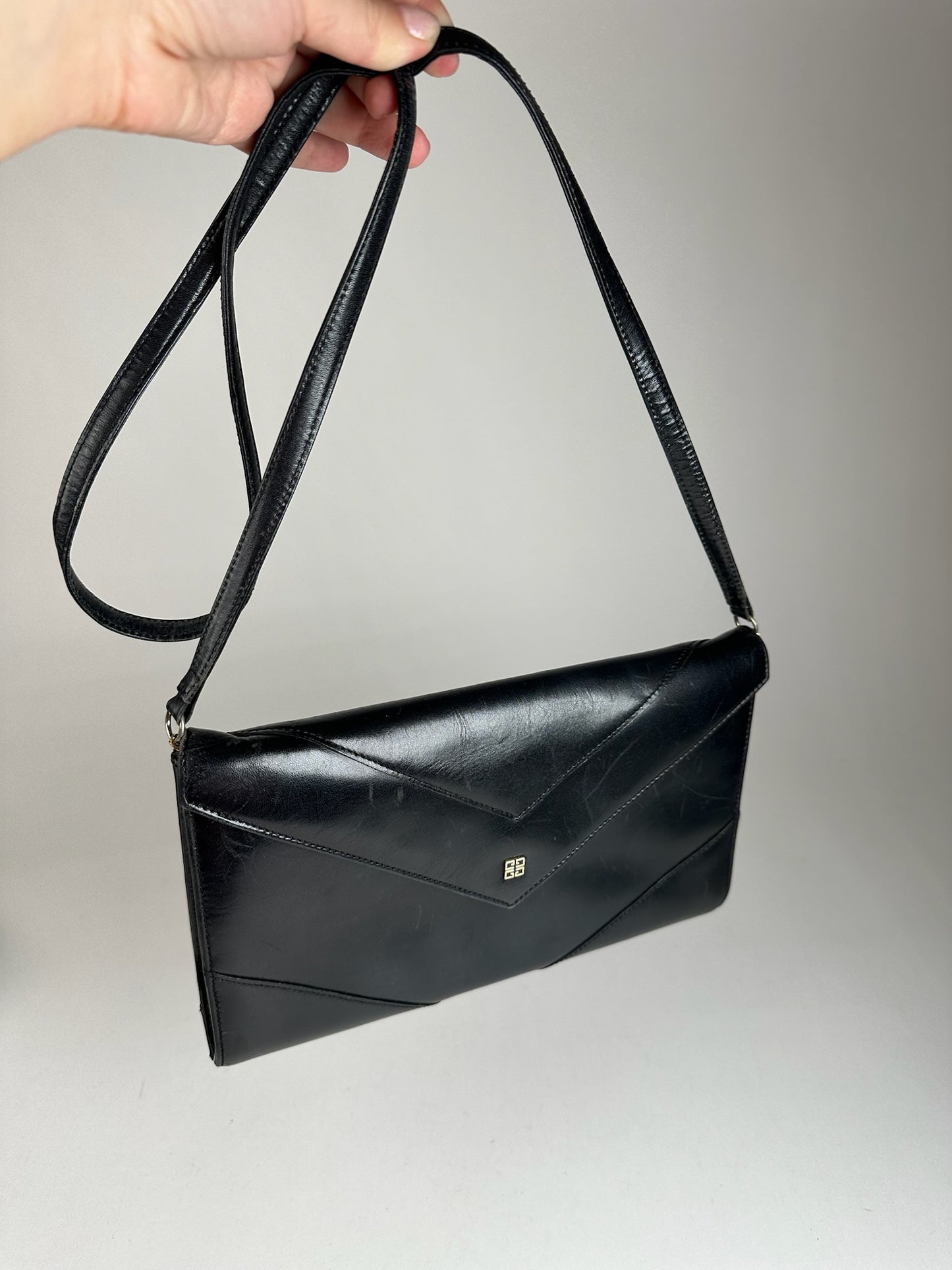 Vintage Givenchy 4G leather bag black
