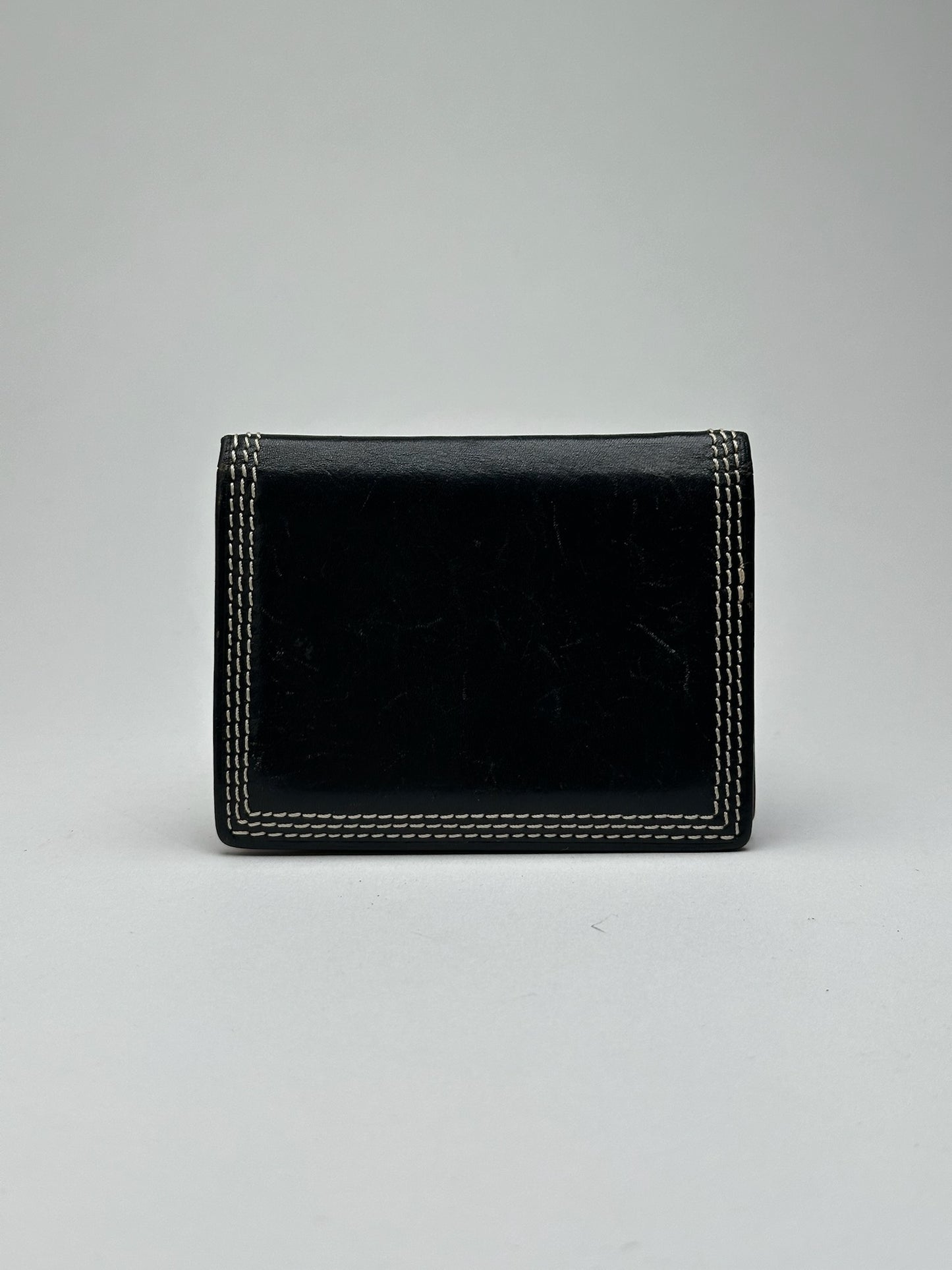Vintage Vivienne Westwood Leather Card Holder Black