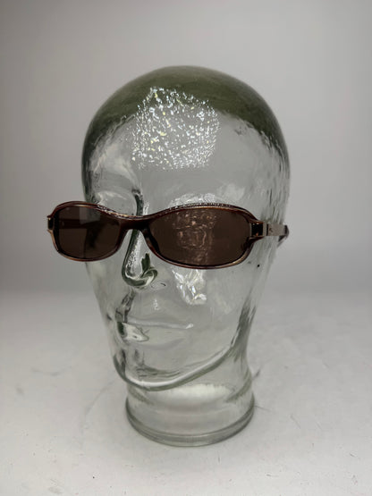 Vintage Gucci Retro Sunglasses Golden Brown