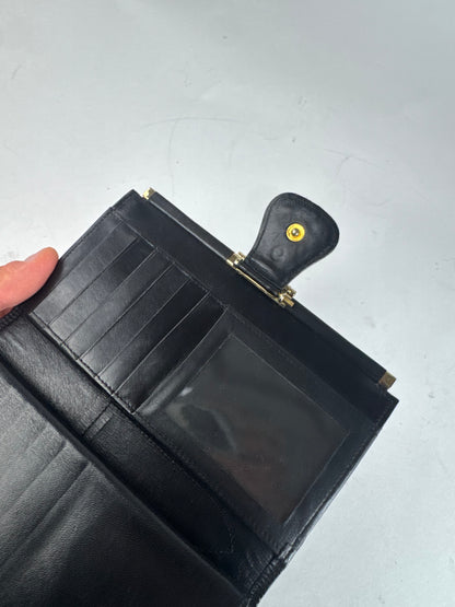Vintage Dior Leather Wallet Black