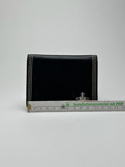 Vintage Vivienne Westwood Leather Card Holder Black