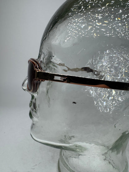 Vintage Gucci Retro Sunglasses Golden Brown