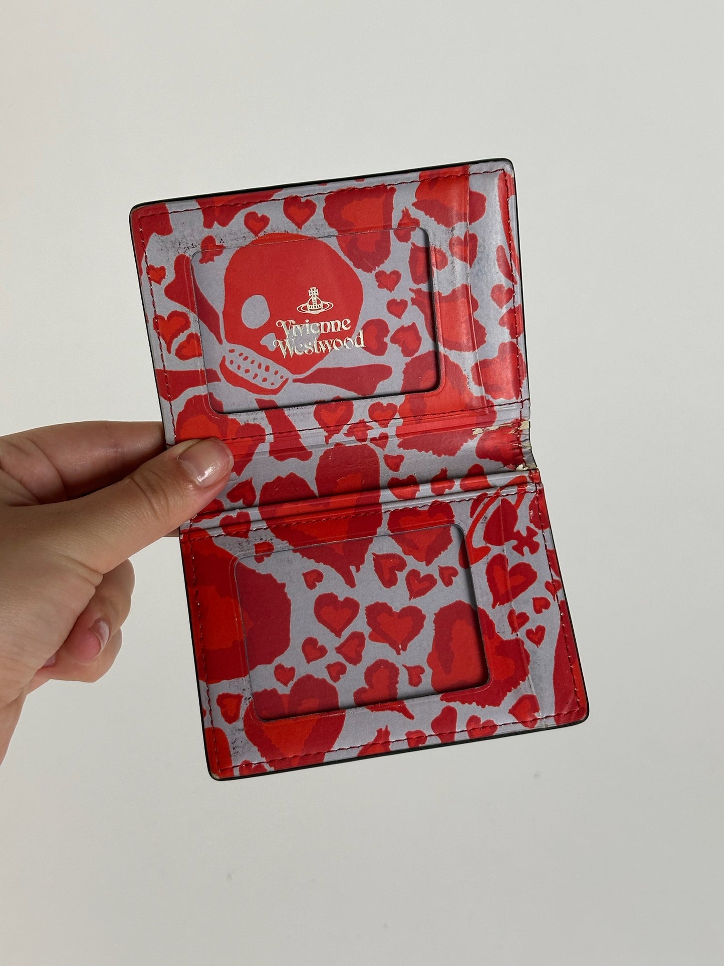 Vintage Vivienne Westwood Leather Card Holder Black