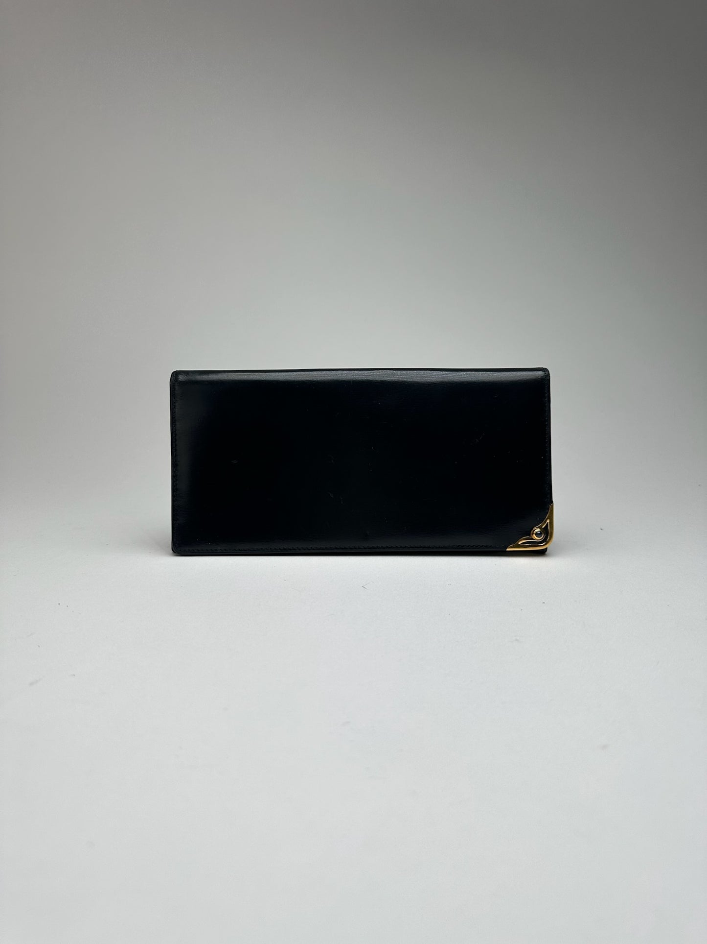 Vintage Cartier Leather ID Holder Navy