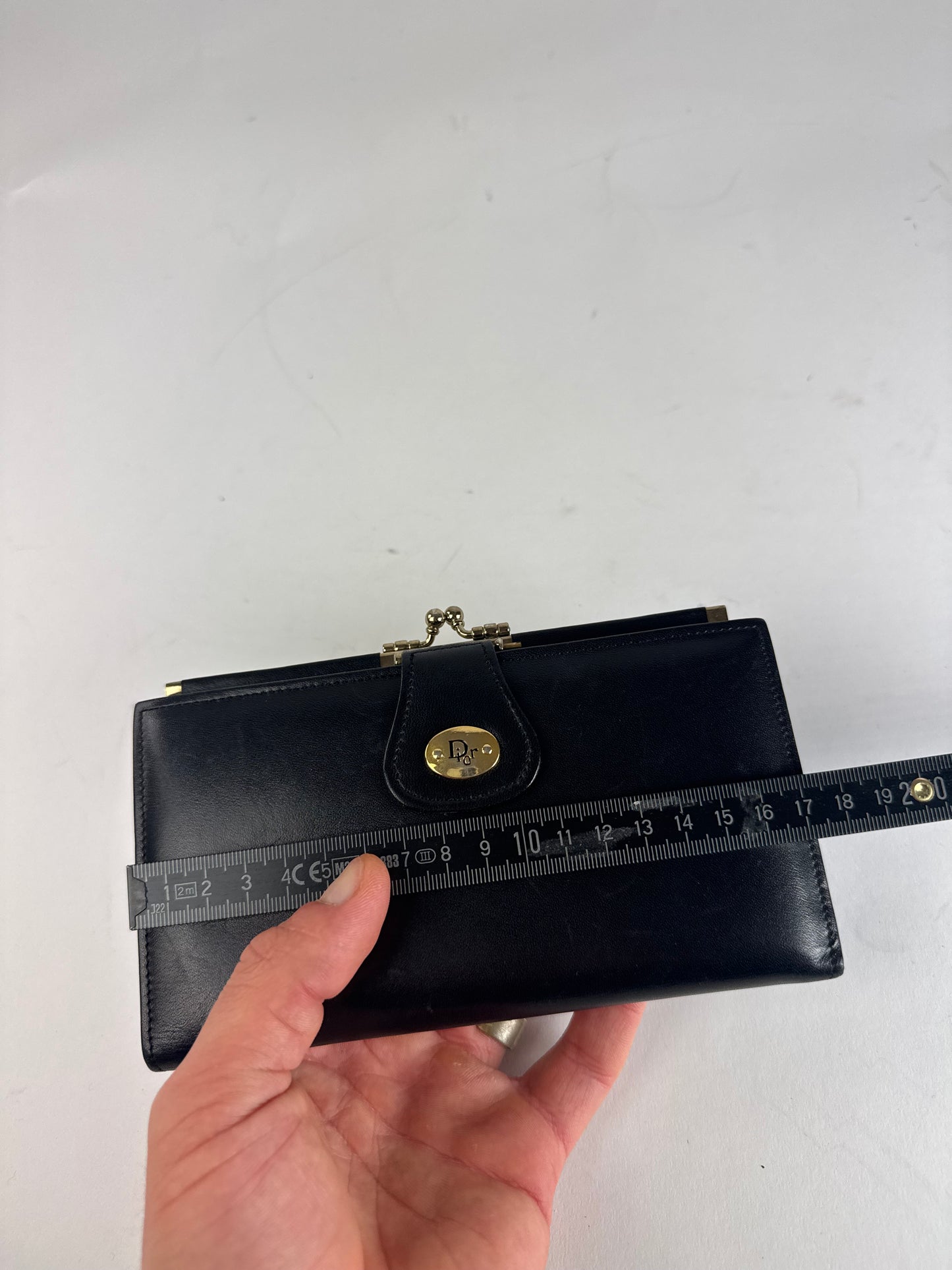 Vintage Dior Leather Wallet Black
