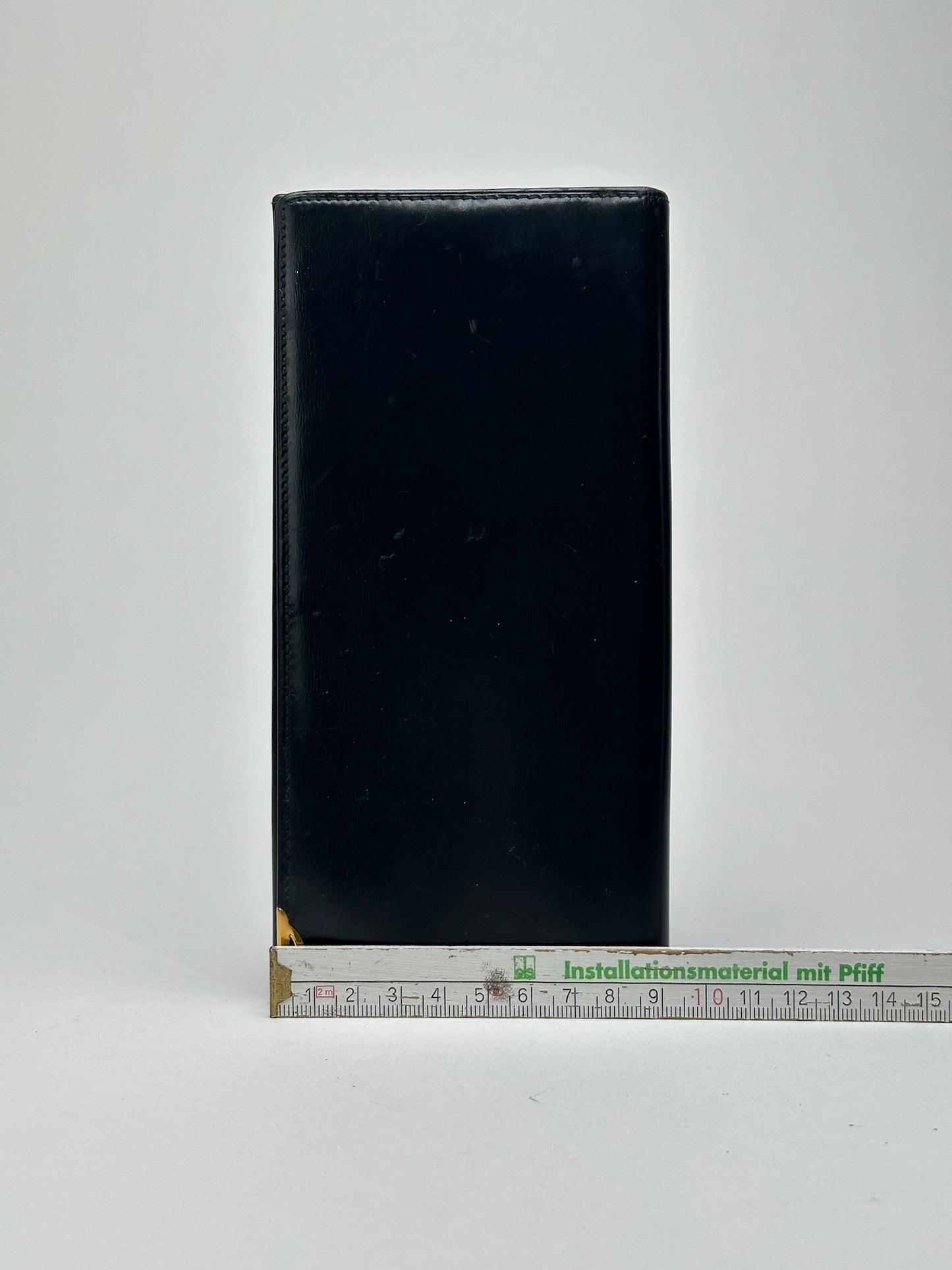 Vintage Cartier Leather ID Holder Navy