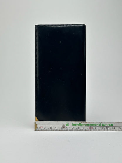 Vintage Cartier Leather ID Holder Navy