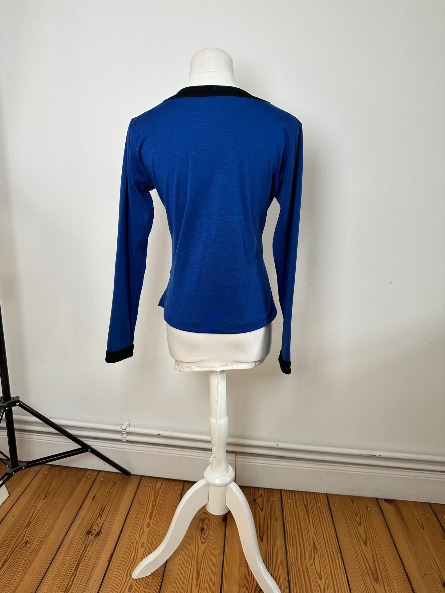 Vintage Yves Saint Laurent Vneck Sweater Blue Black