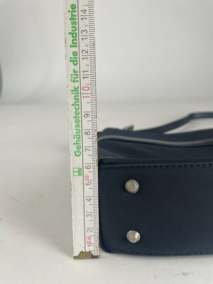 Vintage Courreges Leather Bag Black