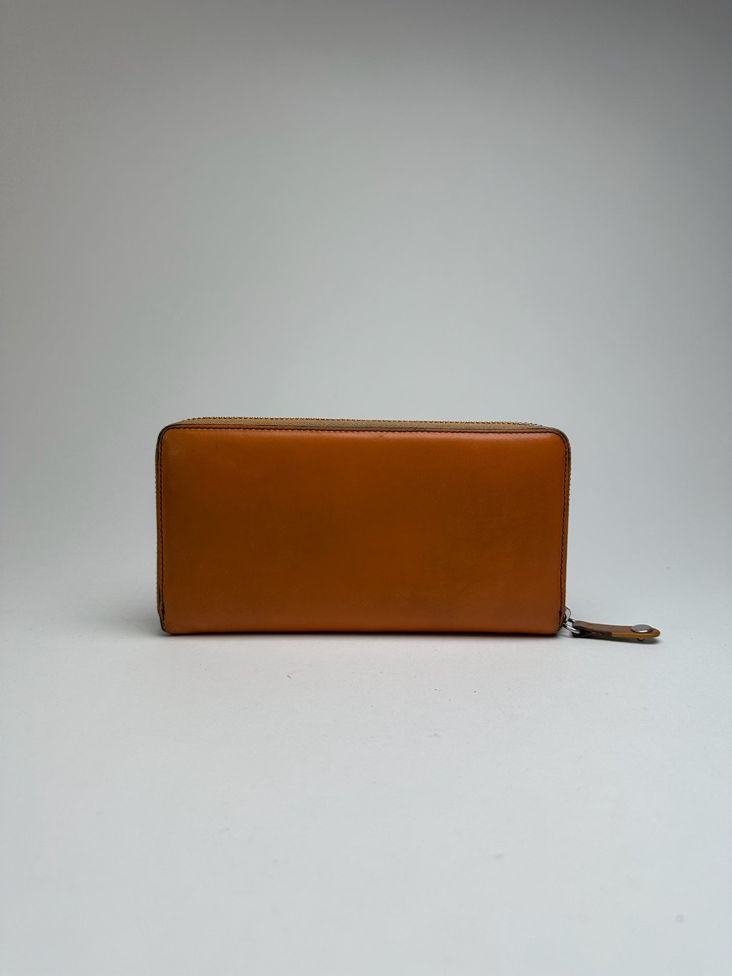 Vintage Vivienne Westwood leather wallet orange