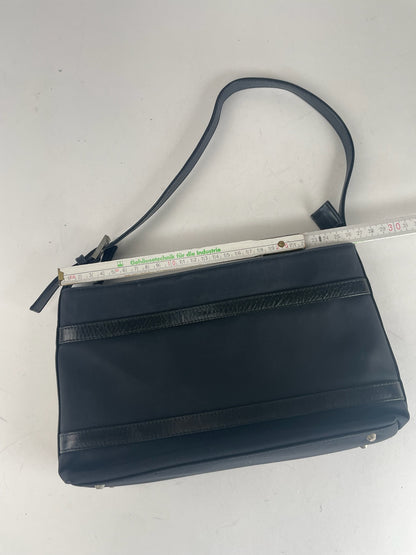 Vintage Courreges Leather Bag Black