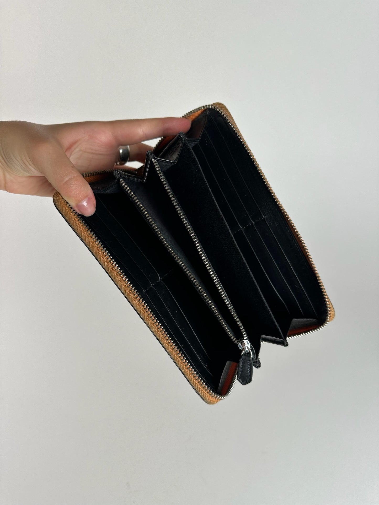 Vintage Vivienne Westwood leather wallet orange