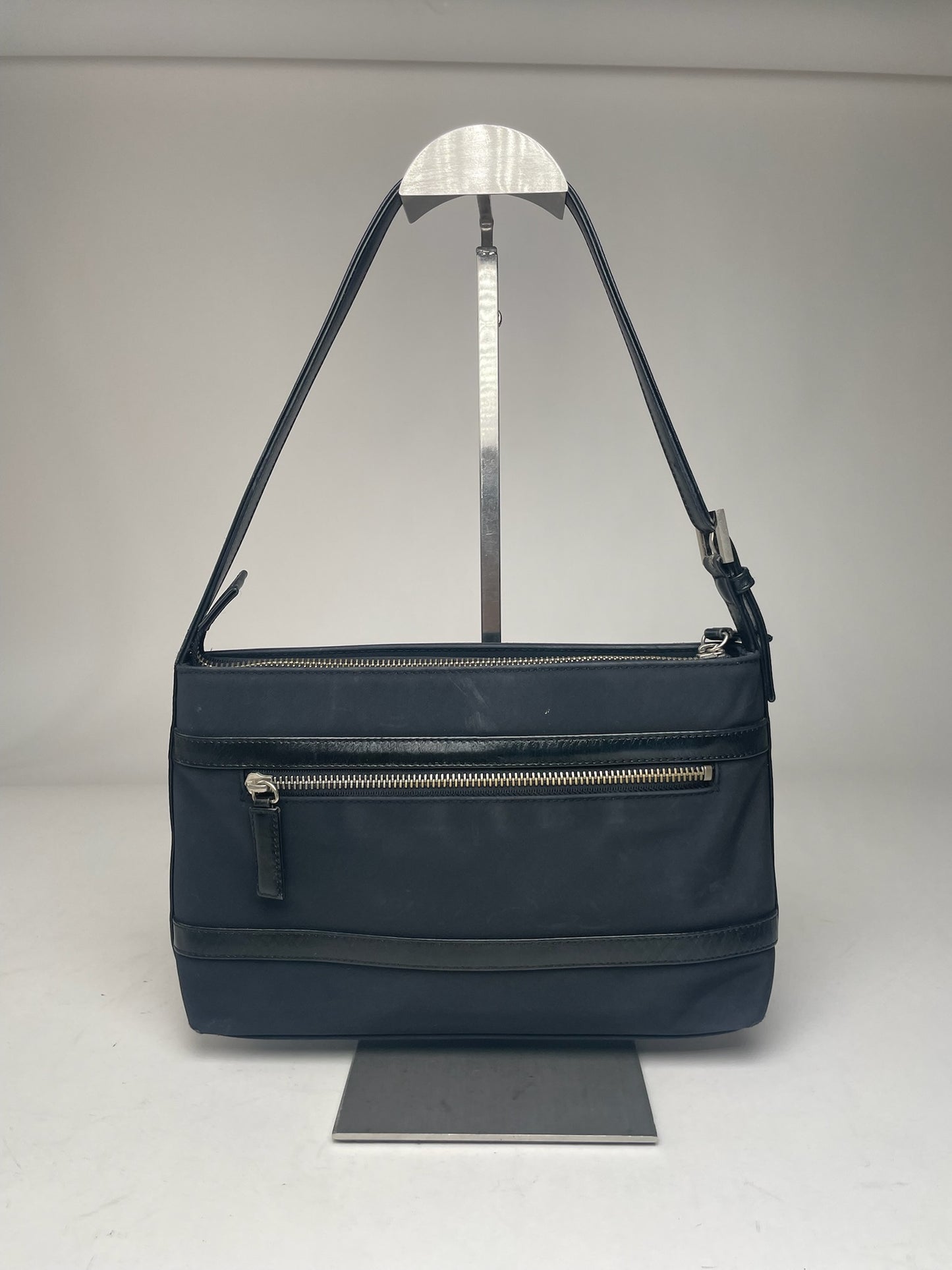 Vintage Courreges Leather Bag Black