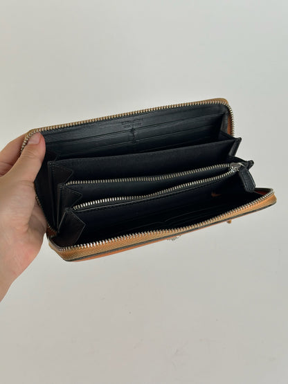 Vintage Vivienne Westwood leather wallet orange