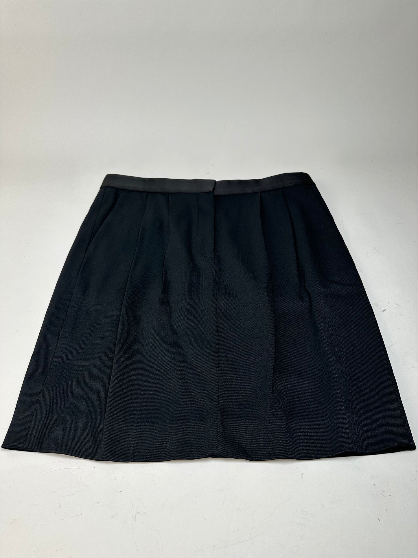 Vintage Celine Wool Blend Skirt Black M