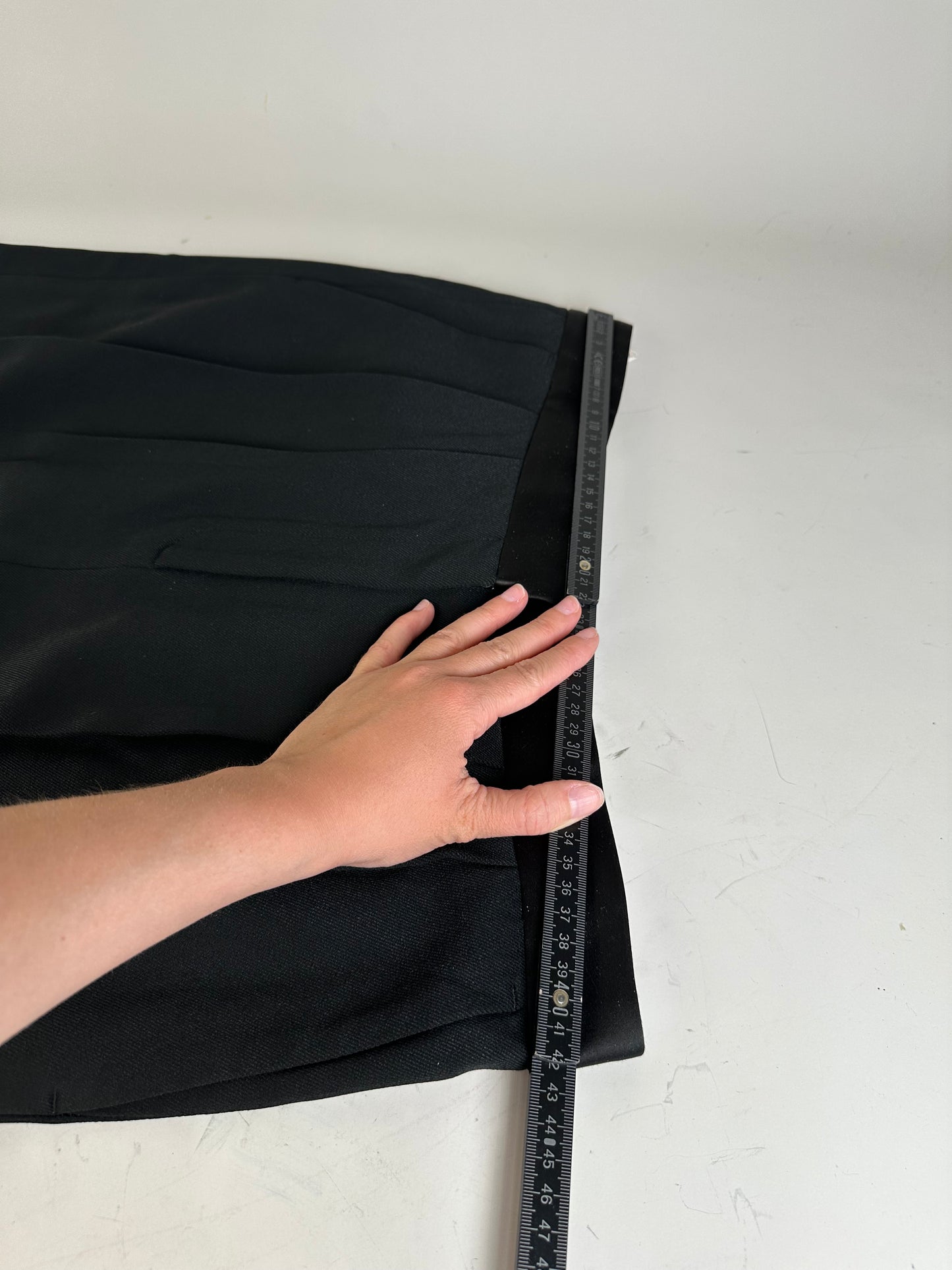 Vintage Celine Wool Blend Skirt Black M