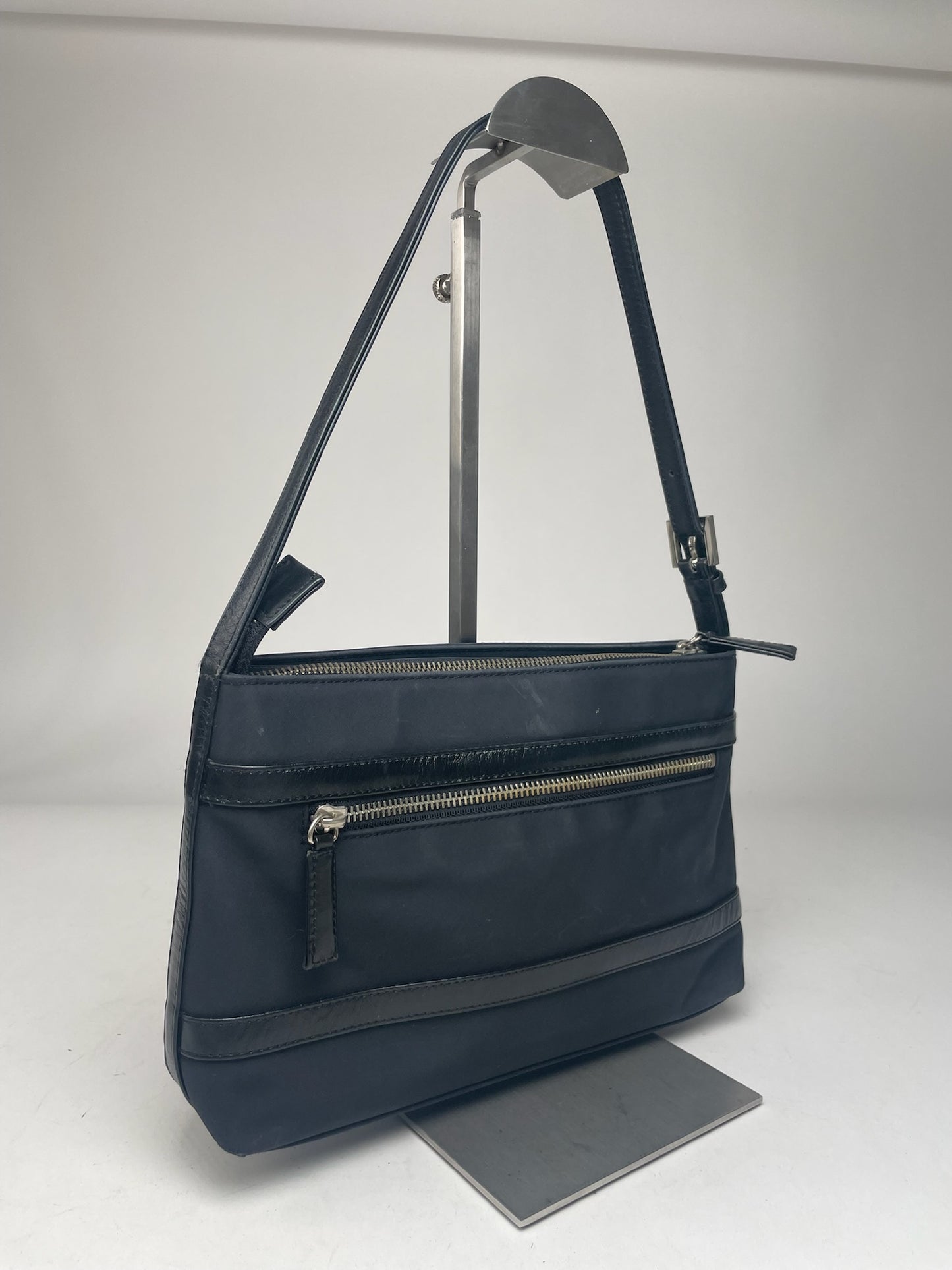 Vintage Courreges Leather Bag Black