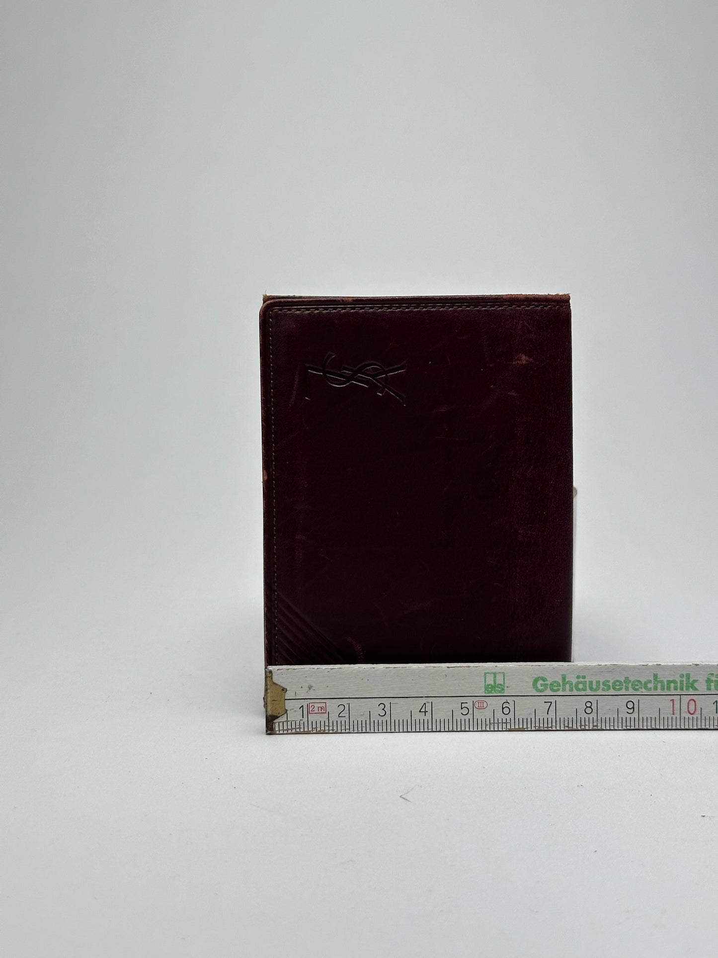 Vintage Yves Saint Laurent Leather Card Holder purple