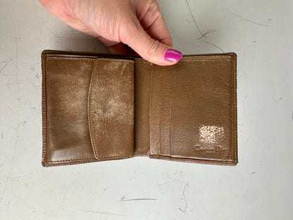 Vintage Dior Monogram Canvas Wallet Beige Brown