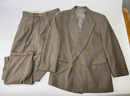 Vintage Armani Wool Suit Khaki 48/M