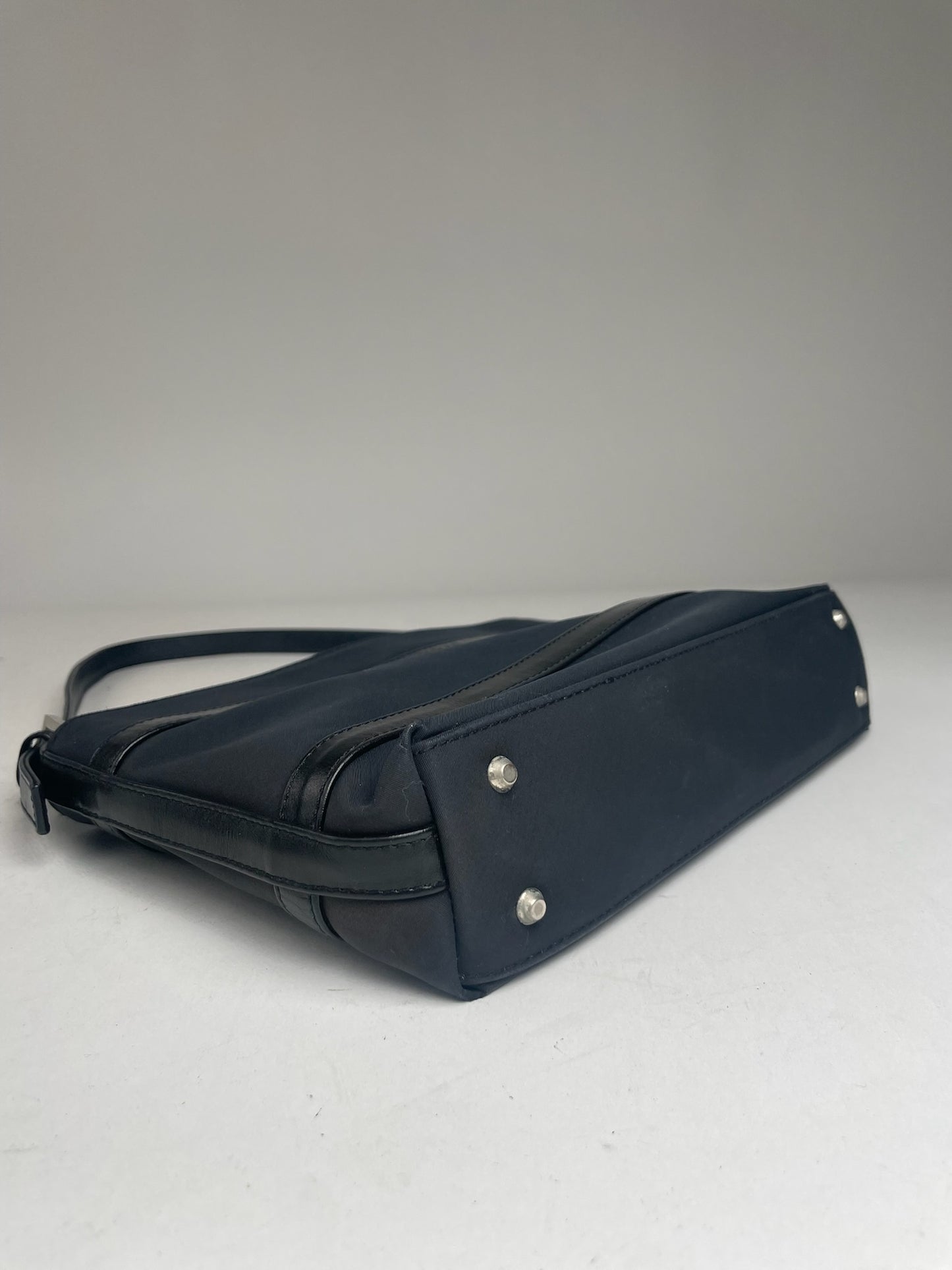 Vintage Courreges Leather Bag Black