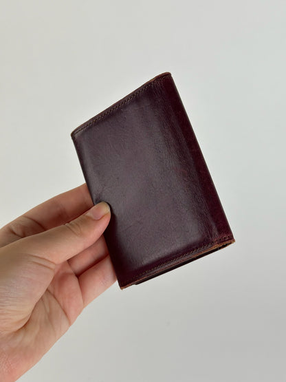 Vintage Yves Saint Laurent Leather Card Holder purple