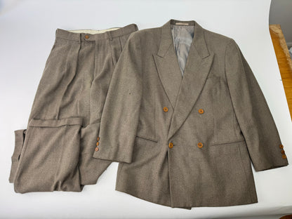 Vintage Armani Wool Suit Khaki 48/M