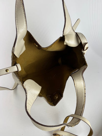 Vintage Stella Mc Cartney Vegan Leather 2Way Shopper beige