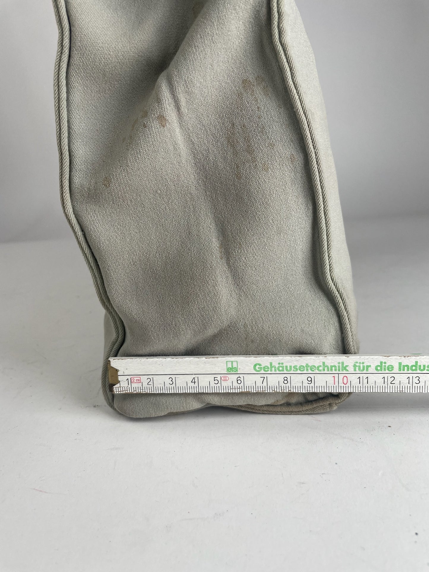 Sac vintage en toile Miu Miu Crème Noir