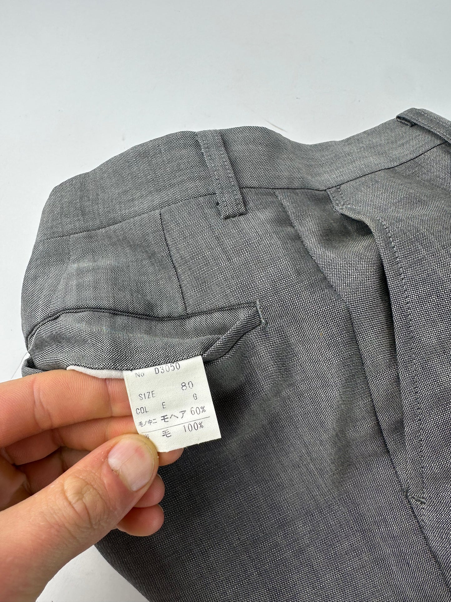 Vintage Dior Wool Pants Grey