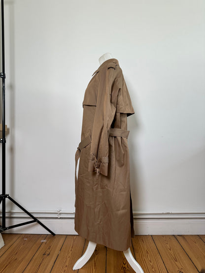 Vintage Yves Saint Laurent Cotton Trench Coat Beige M