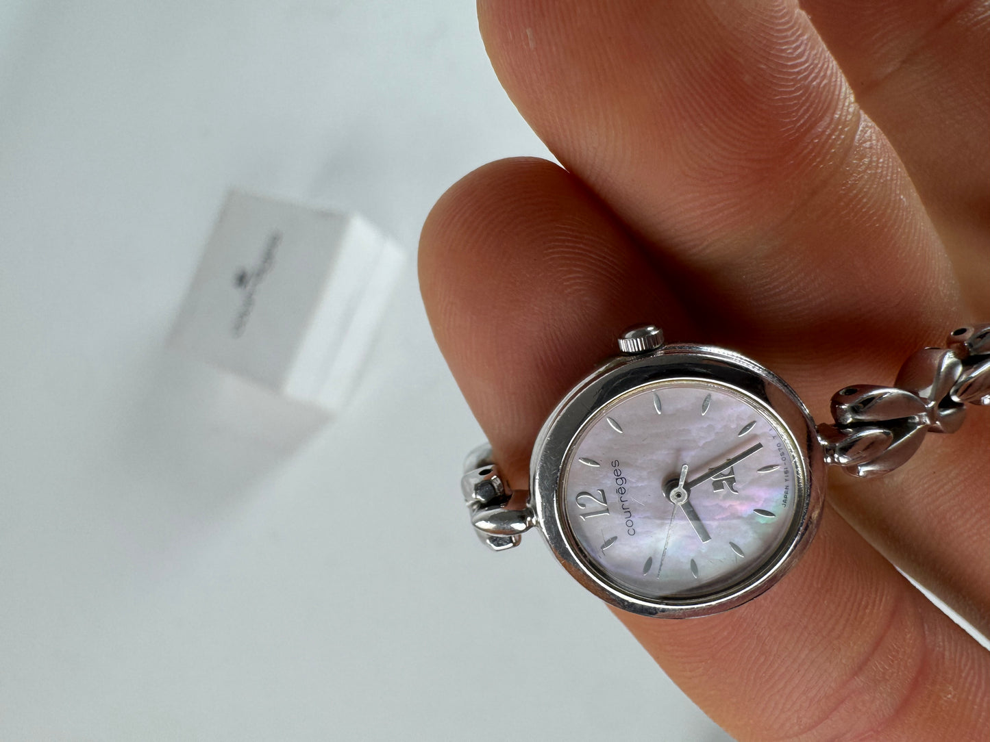 Vintage Courreges Paris Silver Steel Quartz Watch
