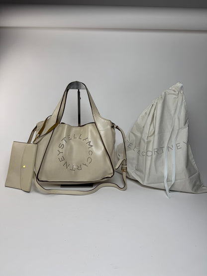 Vintage Stella Mc Cartney Vegan Leather 2Way Shopper beige