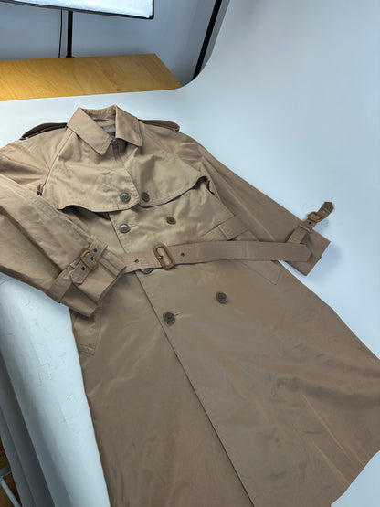 Vintage Yves Saint Laurent Cotton Trench Coat Beige M