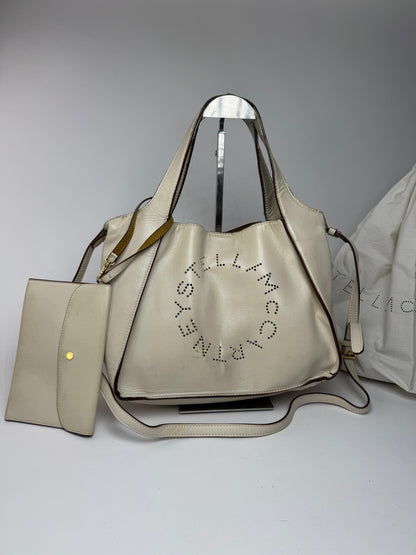 Vintage Stella Mc Cartney Vegan Leather 2Way Shopper beige