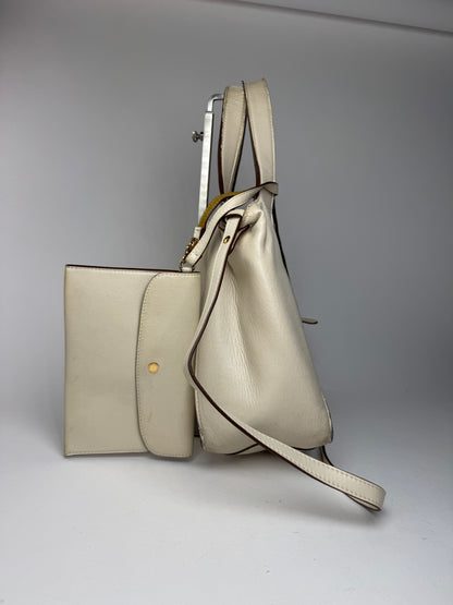 Vintage Stella Mc Cartney Vegan Leather 2Way Shopper beige