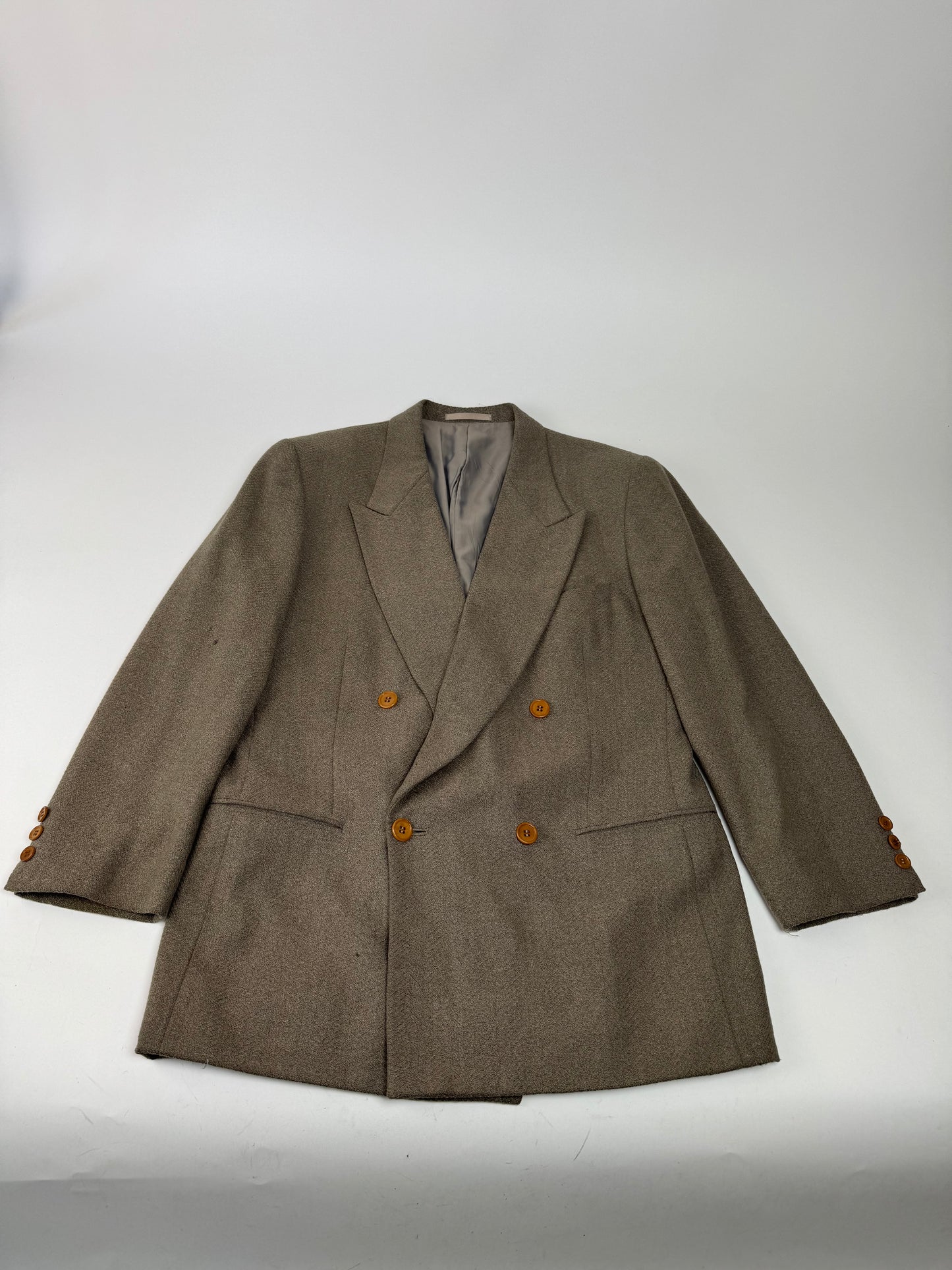 Vintage Armani Wool Suit Khaki 48/M