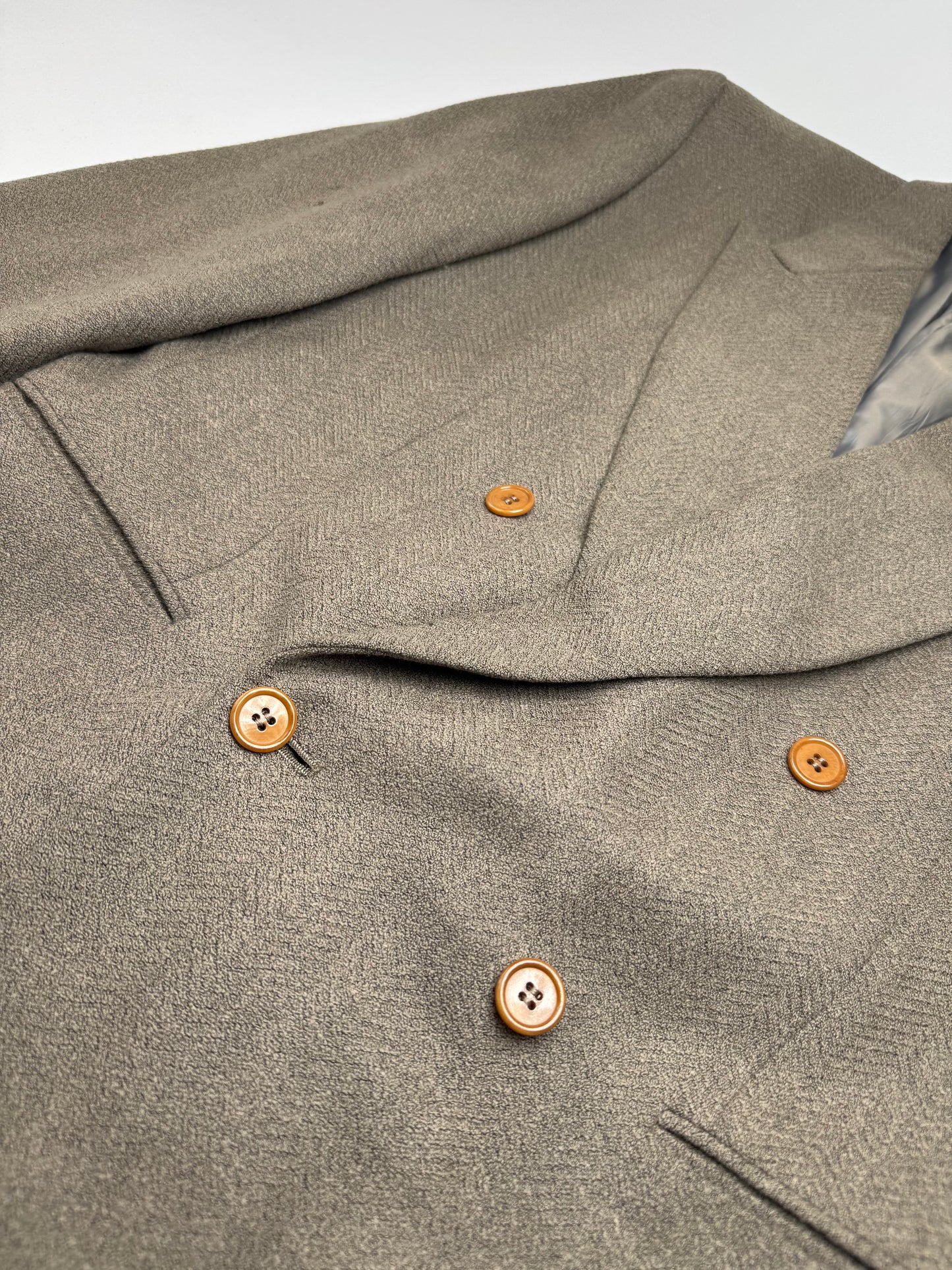 Vintage Armani Wool Suit Khaki 48/M