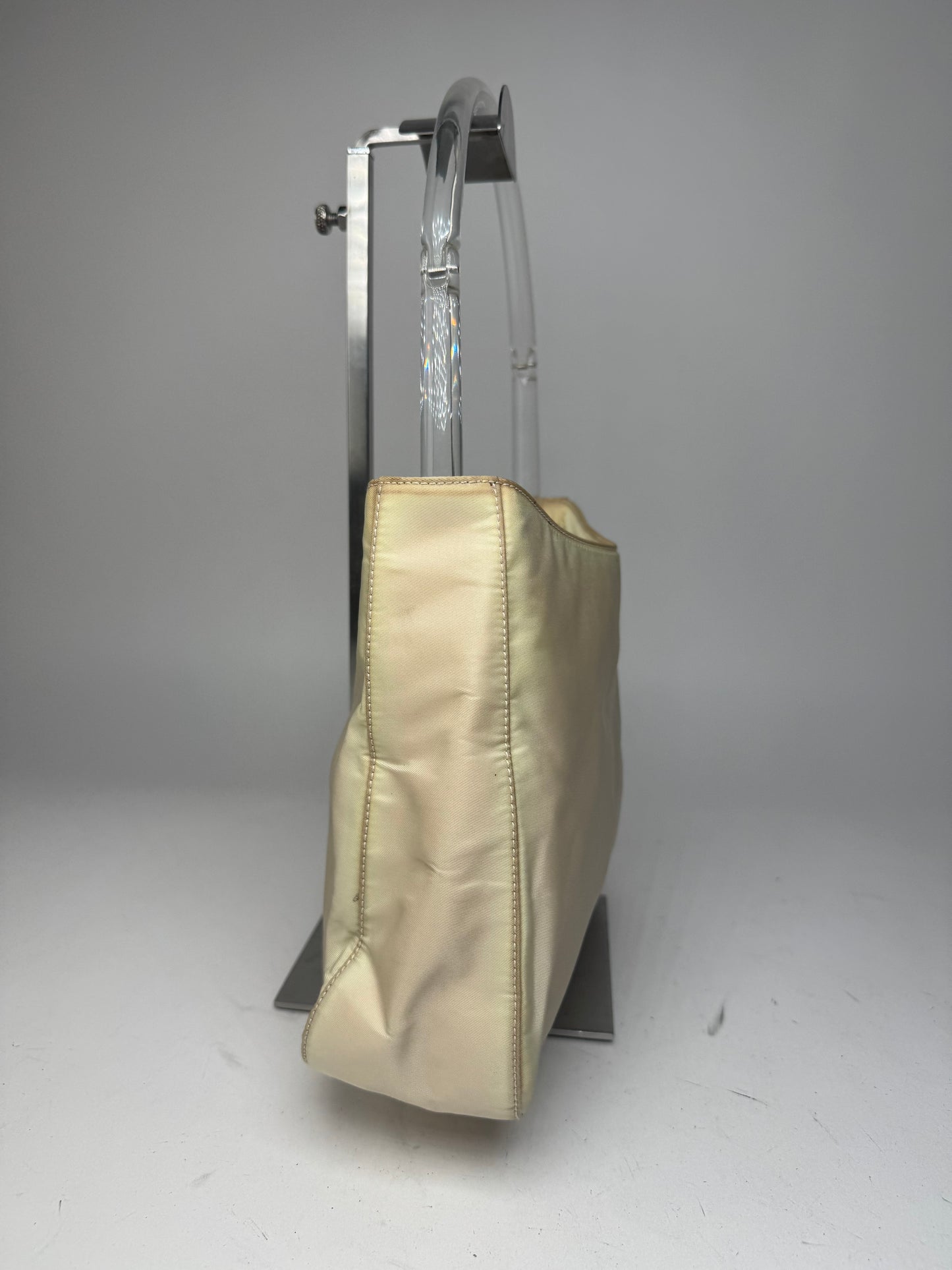 Vintage Prada Polyester Handbag White / Cream