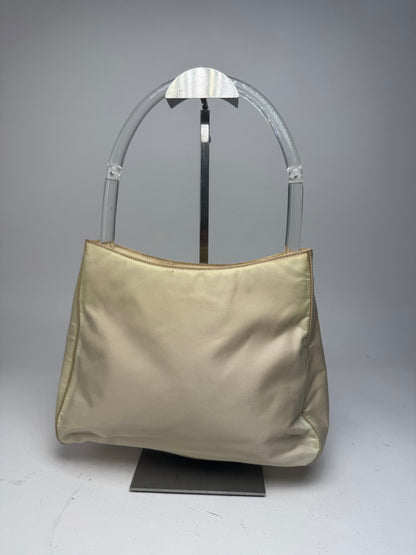 Vintage Prada Polyester Handbag White / Cream