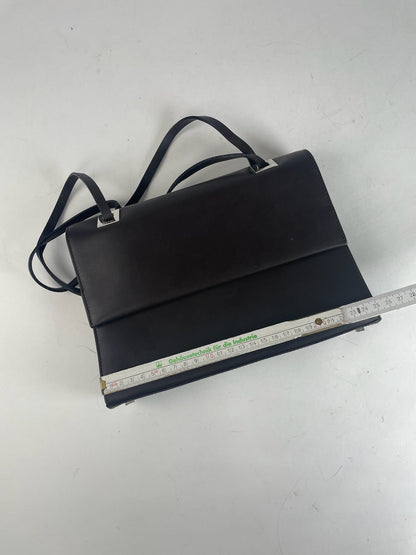 Vintage Gucci Leather Bag dark brown