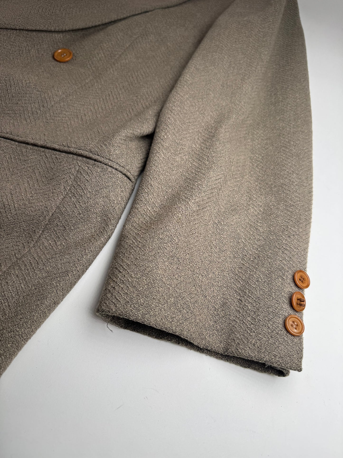 Vintage Armani Wool Suit Khaki 48/M