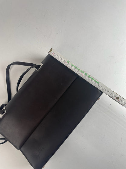 Vintage Gucci Leather Bag dark brown