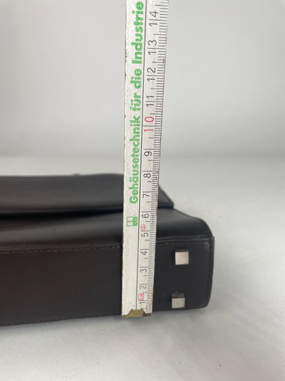 Vintage Gucci Leather Bag dark brown